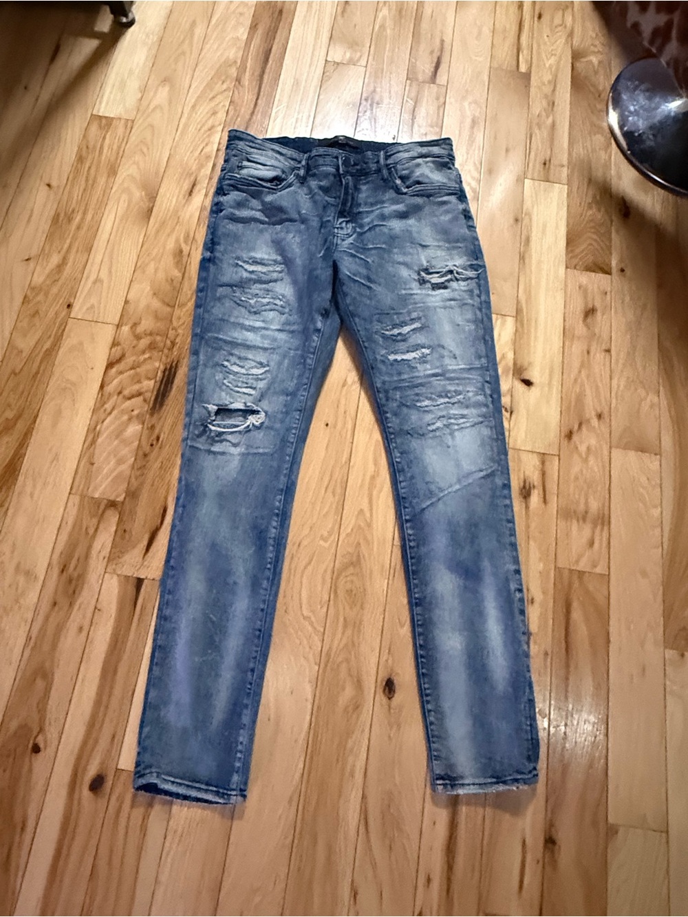 Jordan Craig blue distressed skinny jeans size 34/34